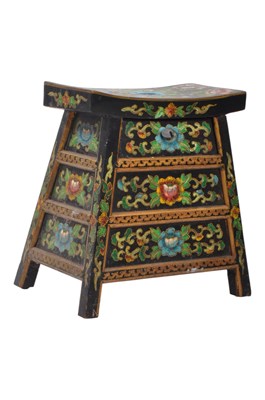 Lot 670 - 20TH CENTURY CHINESE LOW WOODEN CABINET