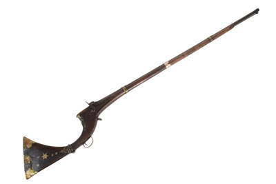 Lot 177 - 19TH CENTURY AFGHAN JEZAIL RIFLE