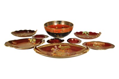 Lot 27 - CARLTON WARE - COLLECTION OF MID CENTURY ROUGE ROYALE CERAMICS