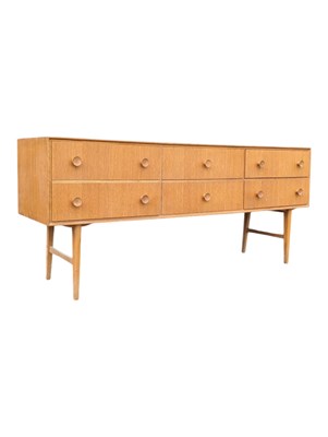 Lot 802 - MEREDEW FURNITURE - BRITISH MID CENTURY OAK SIDEBOARD