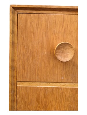 Lot 802 - MEREDEW FURNITURE - BRITISH MID CENTURY OAK SIDEBOARD