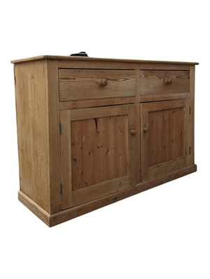Lot 1043 - LARGE VICTORIAN 19TH CENTURY PINE SIDEBOARD BASE