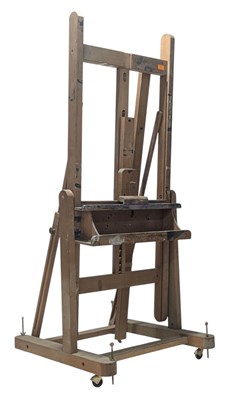 Lot 271 - LARGE VINTAGE 20TH CENTURY WOODEN ARTISTS' EASEL