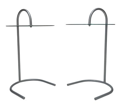 Lot 389 - PAIR OF VINTAGE IKEA CIRCA 1980S CHROME & GLASS SIDE COFFEE TABLES
