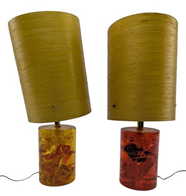 Lot 99 - PIERRE GIRAUDON - PROVA LIGHTING - SHATTERLINE - PAIR OF MID CENTURY DESK RESING LAMPS