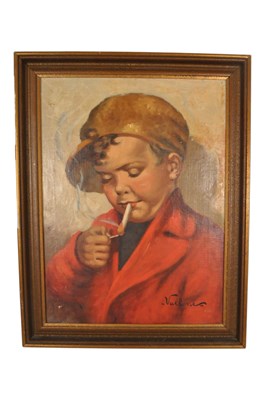 Lot 1032 - ATTRIBUTED TO ANTONIO VALLONE - EARLY 20TH CENTURY OIL ON BOARD