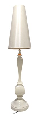 Lot 274 - BRITISH CONTEMPORARY DESIGN WHITE REIN FLOOR STANDARD LAMP