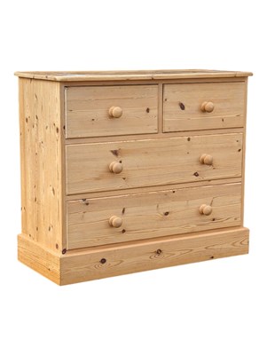 Lot 996 - 19TH CENTURY REVIVAL COUNTRY PINE CHEST OF DRAWERS