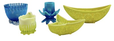 Lot 82 - COLLECTION OF LATE 19TH CENTURY PEARLINE PRESSED GLASS INCL BY GEORGE DAVIDSON