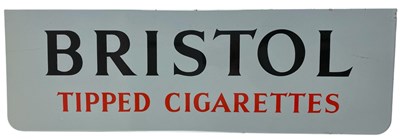 Lot 9 - BRISTOL TIPPED CIGARETTES - ENAMEL ADVERTISING SIGN