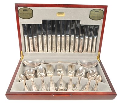 Lot 261 - VINERS OF SHEFFIELD - SILVER PLATED CANTEEN OF CUTLERY