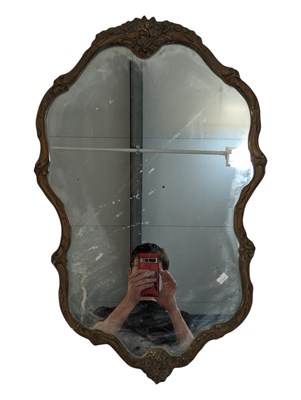 Lot 1017 - 20TH CENTURY FRENCH MANNER GILT WALL MIRROR
