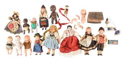 Lot 29 - DOLLS - COLLECTION OF 20TH CENTURY MINIATURE DOLLS