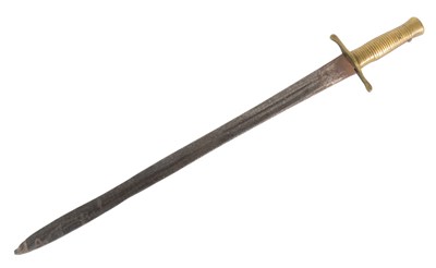 Lot 18 - 19TH CENTURY BRITISH BRUNSWICK RIFLE BAYONET