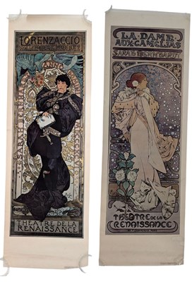 Lot 48 - AFTER ALPHONSE MUCHA - TWO 1970 SARAH BERNHARDT LITHOGRAPH POSTERS