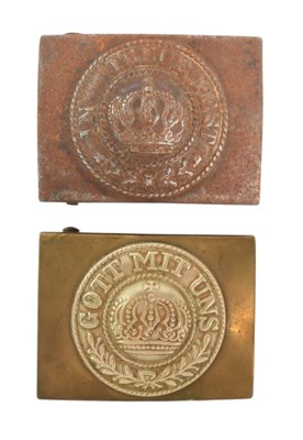 Lot 256 - TWO IMPERIAL GERMAN ARMY BELT BUCKLES