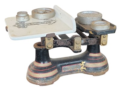Lot 338 - VINTAGE SHOP ADVERTISING SCALES - YANDELL OF BRISTOL