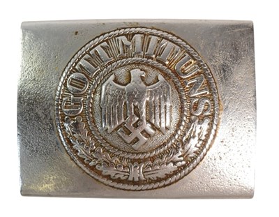 Lot 373 - WWII SECOND WORLD WAR GERMAN ARMY BELT BUCKLE