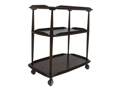 Lot 822 - LUCIAN ERCOLANI FOR ERCOL - THREE TIER TEA TROLLEY