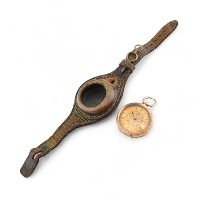 Lot 298 - EARLY 20TH CENTURY GOLD SWISS FOB WATCH