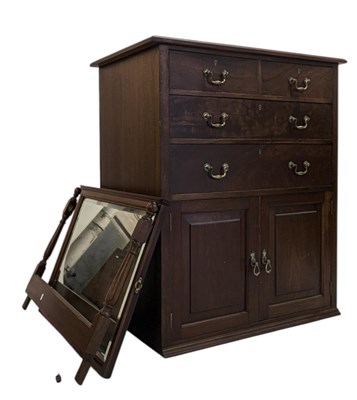 Lot 1021 - VINTAGE MID CENTURY MAHOGANY CHEST OF DRAWERS