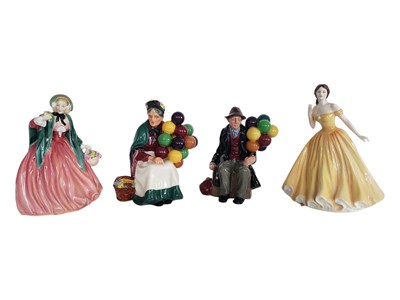 Lot 49 - ROYAL DOULTON - FOUR VINTAGE 20TH CENTURY CHINA FIGURES