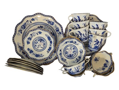 Lot 55 - COALPORT INDIAN TREE BLUE PART DINNER SERVICE