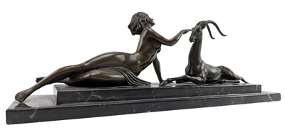 Lot 81 - AFTER PIERRE LA FAGUAYS - SEDUCTION - ART DECO STYLE BRONZE SCULPTURE