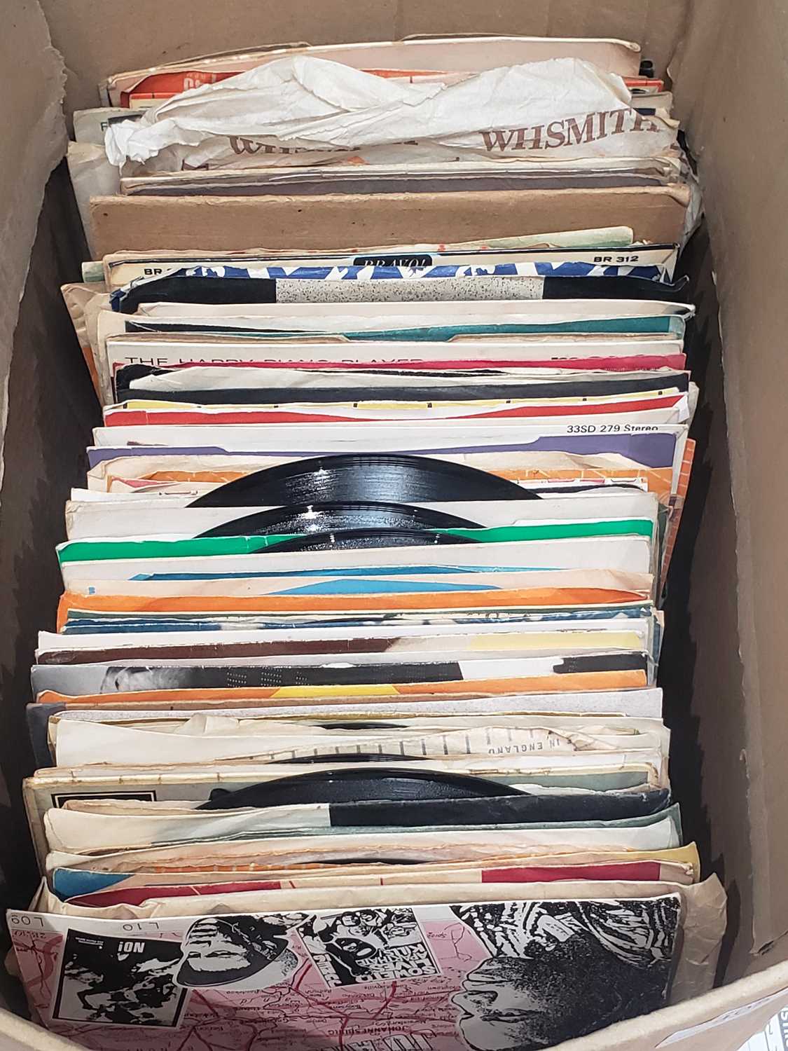 Lot 405 - VINYL SINGLE RECORDS 45'S BEATLES, STONES, BOWIE ETC