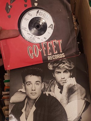 Lot 405 - VINYL SINGLE RECORDS 45'S BEATLES, STONES, BOWIE ETC