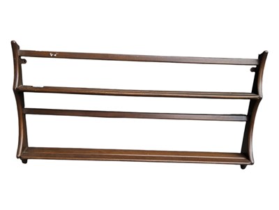 Lot 846 - ERCOL - MID CENTURY BEECH PLATE RACK