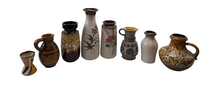 Lot 289 - COLLECTION OF VINTAGE MID CENTURY 1970S WEST GERMAN POTTERY VASES