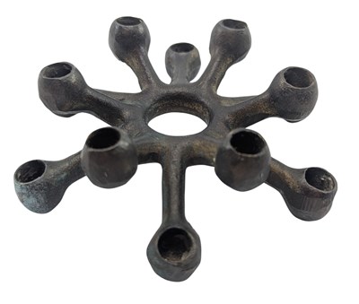 Lot 144 - JENS QUISTGAARD FOR DANSK DESIGNS - CAST IRON SPIDER CANDLESTICK