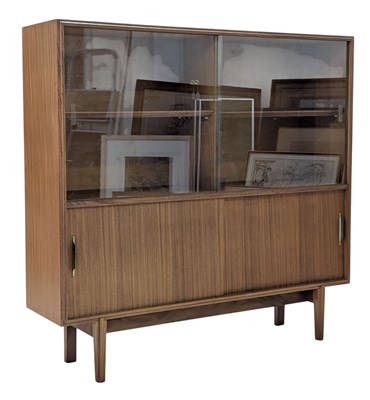 Lot 296 - BEAVER & TAPLEY - MULTI-WIDTH - RETRO MID CENTURY TEAK DISPLAY CABINET