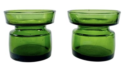 Lot 84 - DANSK DESIGNS LTD - PAIR OF STUDIO ART GLASS CANDLESTICK HOLDERS