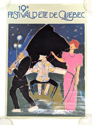 Lot 62 - 19TH LE FESTIVAL D'ETE DE QUEBEC - TWO VINTAGE 1986 FESTIVAL POSTERS