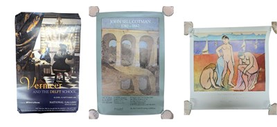 Lot 91 - THREE VINTAGE V&A, NATIONAL GALLERY & RA EXHIBITION POSTERS