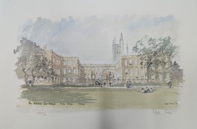 Lot 89 - HUGH CASSON (1910-1999) - LIMITED EDITION SIGNED PRINT OF NEW COLLEGE, OXFORD