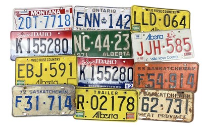Lot 69 - SELECTION OF ELEVEN 20TH-CENTURY AMERICAN CAR NUMBER PLATES