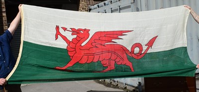 Lot 44 - LARGE WELSH Y DDRAIG GOCH FLAG