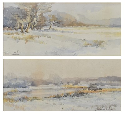 Lot 469 - MADELEINE MARIE SOPHIE DE PAPE (B.1883) - PAIR OF WATERCOLOURS