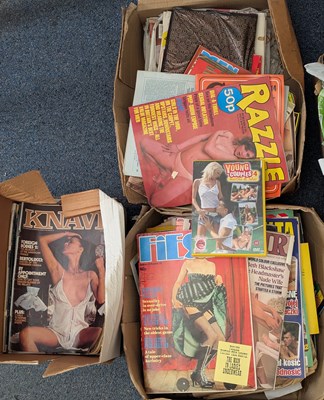 Lot 533 - LARGE COLLECTION OF VINTAGE TO LATE EROCTIC NUDE PORNOGRAPHY