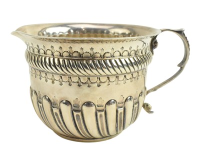 Lot 65 - EDWARD VII HALLMARKED SILVER CREAMER & A PAIR OF SUGAR NIPS