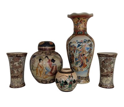 Lot 65 - COLLECTION OF EARLY 20TH CENTURY ASIAN CERAMIC JARS AND VASES