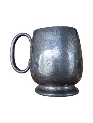 Lot 290 - LIBERTY & CO - EARLY 20TH CENTURY ENGLISH PEWTER MUG 1368