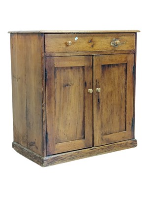 Lot 970 - 19TH CENTURY VICTORIAN PINE PANTRY CUPBOARD