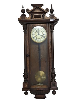 Lot 986 - 19TH CENTURY VICTORIAN VIENNA REGULATOR CLOCK