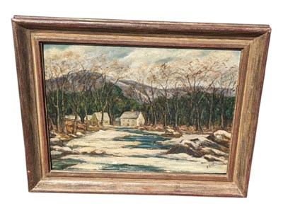 Lot 981 - EARLY 20TH CENTURY LANDSCAPE PAINTING