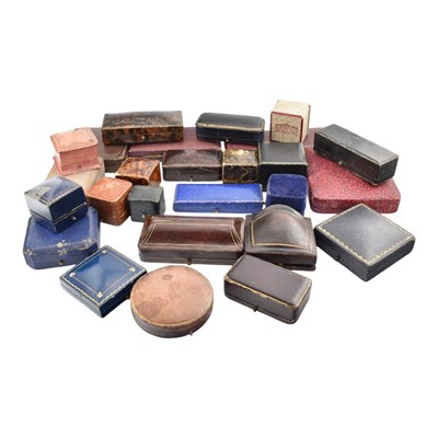 Lot 66 - ASSORTED ANTIQUE & VINTAGE JEWELLERY BOXES