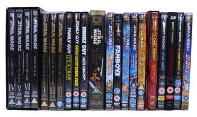 Lot 114 - STAR WARS - COLLECTION OF ASSORTED DVDS